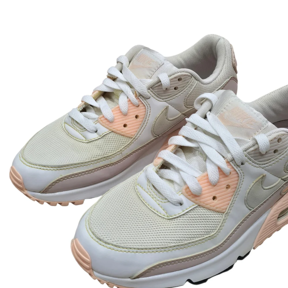 Womens Air Max 90 White Pink Washed Coral Barely Rose